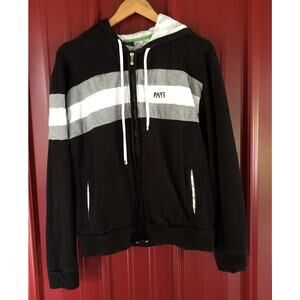 Pavi‎ Italy Jacket Hooded Zip Up Colorblock Stripe Mens Large